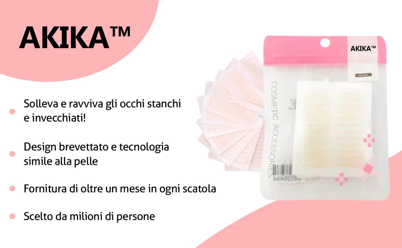 Akika™ I Gli unici cerotti per lifting palpebrale, invisibili e resistenti al trucco!